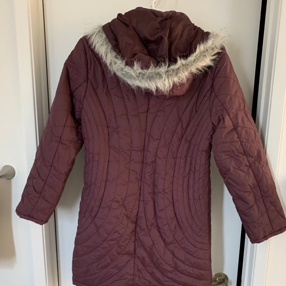 Sashimi purple puffer coat with hood - Picture 2 of 3
